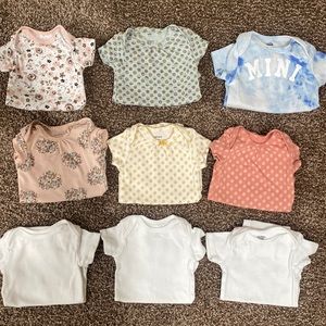 Set of 9 - Assorted 0-3 Mo Onesies